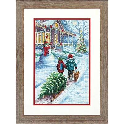 Afbeelding van Dimensions borduurpakket Kersttraditie om te borduren 70 08960