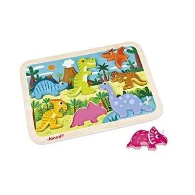 Image de Chunky Puzzle Dinosaures Janod