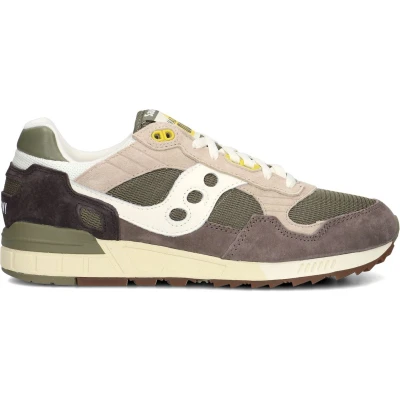 Afbeelding van Saucony Shadow 5000 Sneakers laag, Heren, Maat: 44, Green/white Leer en textiel