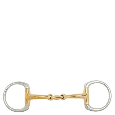 Image de BR Mors à Olive Soft Contact Courbé Double Brisure 14mm Anneau 55mm 14,5cm