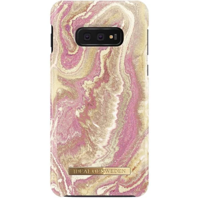 Afbeelding van iDeal Of Sweden Backcase Hoesje Golden Blush Marble Samsung Galaxy S10E