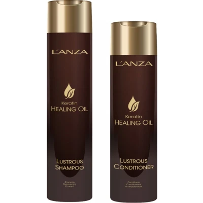 Afbeelding van Lanza Keratin Healing Oil Silken Shampoo 300ml + Conditioner 250ml bundel/set/pakket