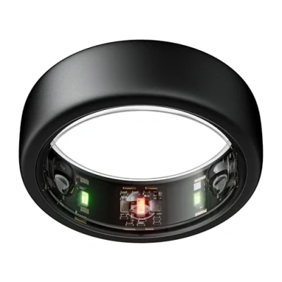 Image de Oura Gen3 Horizon Anneau connecté taille 12, Stealth Suivi sommeil, fréquence cardiaque et activité Max. 7 jours d&#039;autonomie Compatible iOS/Android Baguier pour trouver votre