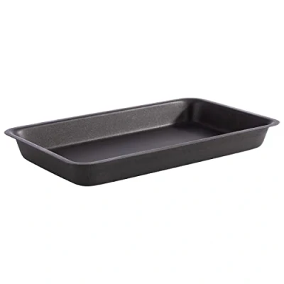 Afbeelding van APS Dienblad Levante 25,5 x 16 cm, hoogte 3 roestvrij staal, kleur: grijs zwart, 0,7 liter