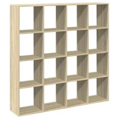 Afbeelding van vidaXL Boekenkast 137,5x29x137,5 cm bewerkt hout sonoma eikenkleurig