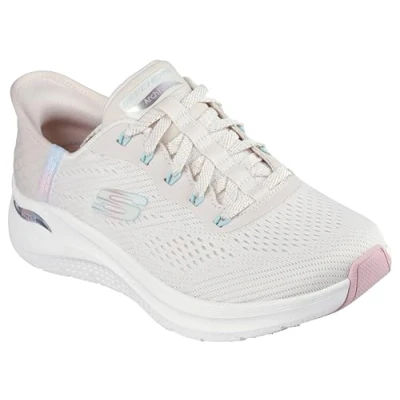 Afbeelding van Skechers Sneakers laag, Dames, Maat: 37.5, Beige Textiel