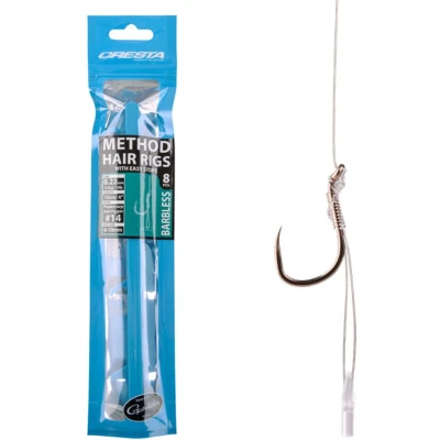 Afbeelding van Cresta Method Hair Rig Easy Stop Barbless Maat : 10cm haak 16 0.20mm