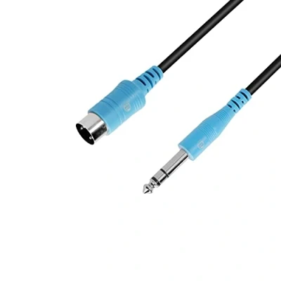 Afbeelding van Adam Hall Cables 3 STAR B VMIDI 0150 TRS midi kabel (type A) 6,3 mm naar 5 polig 1,5 m