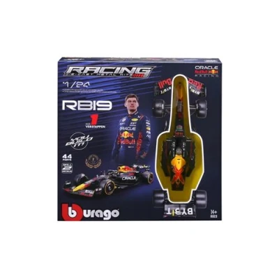 Image de Kit à monter Bburago Racing F1 SF 2023 Red Bull RB19 #Verstappen avec casque et stand