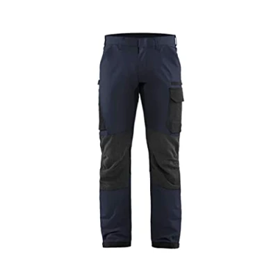Afbeelding van Blaklader Service werkbroek met 4 weg stretch 1422 1645 Donker marineblauw/Zwart D124