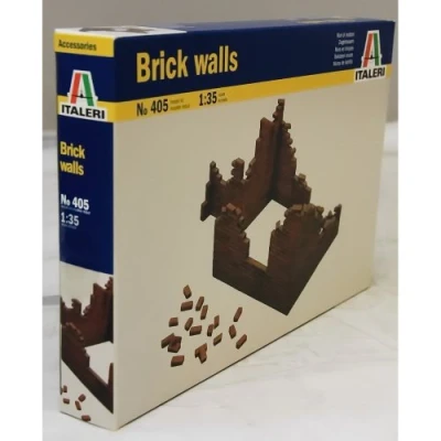 Afbeelding van Italeri Brick Walls 1:35 (Ita0405s) modelbouwsets, hobbybouwspeelgoed voor kinderen, modelverf en accessoires