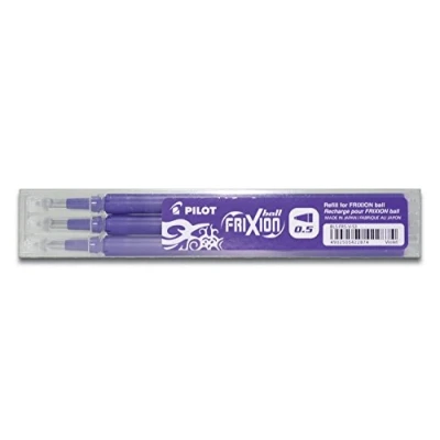 Afbeelding van Pilot Vullingen Frixion Ball en Click Violet 0.5mm 3 stuks