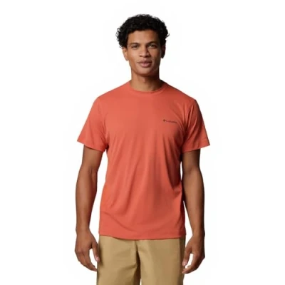 Afbeelding van Columbia Zero Rules Light Technical Shirt Heren Tuscan S Rood Outdoor