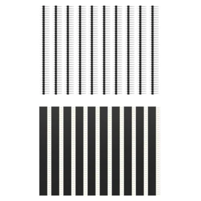 Afbeelding van SamHeng 20 x 2,54 mm kop pin connectoren, 40 hoofd connectoren voor PCB, mannelijke vrouwelijke Arduino prototype schild, componenten grondstoffen