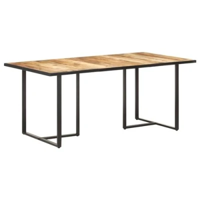 Image de vidaXL Table de salle à manger 180 cm Bois manguier brut