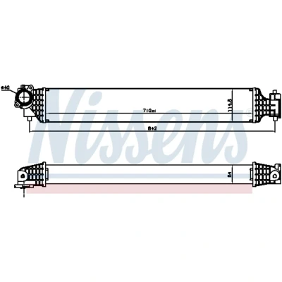 Afbeelding van NISSENS 961527 Intercooler