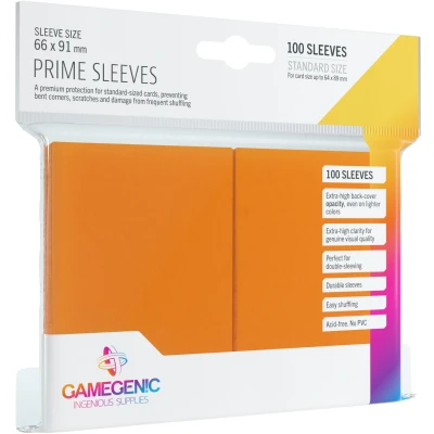Afbeelding van GAMEGEN!C Prime Sleeves Orange Pack (100), kleur (GGS10023ML)