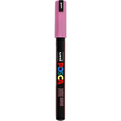 Afbeelding van uni ball Paint Marker op waterbasis Posca PC 1MR metaalroze