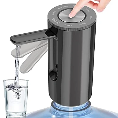 Afbeelding van YISH Waterdispenser Waterpomp 5 gallon Waterfles: Elektrische Oplaadbare USB Waterfles Draagbare Opvouwbare Pomp Drinkwaterpomp voor Thuis Kantoor Keukens