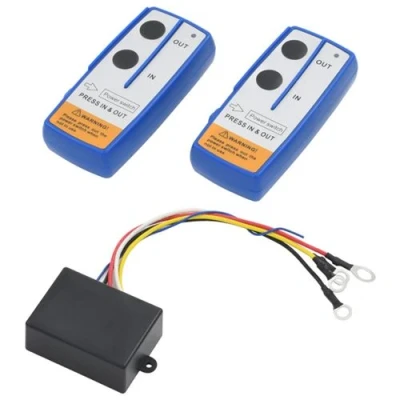 Image de vidaXL 2 pcs Télécommandes sans fil pour treuil avec récepteur210460