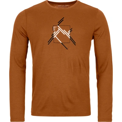 Afbeelding van ORTOVOX 185 Merino Mtn Cutout Ls Men Heren Bruin M