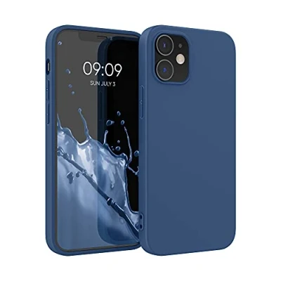 Afbeelding van kwmobile telefoonhoesje geschikt voor Apple iPhone 12 / Pro Hoesje smartphone Back cover in marineblauw