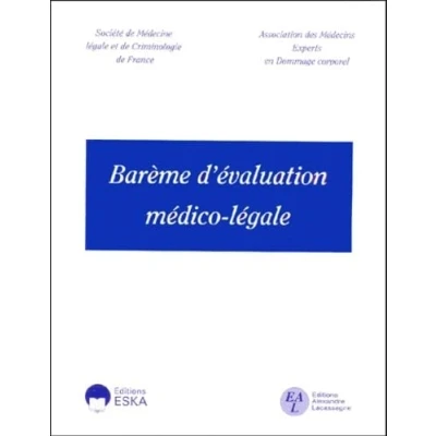 Afbeelding van Bareme evaluation medico legale