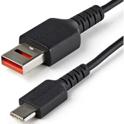 Afbeelding van Kabel USB A naar C Startech USBSCHAC1M Zwart
