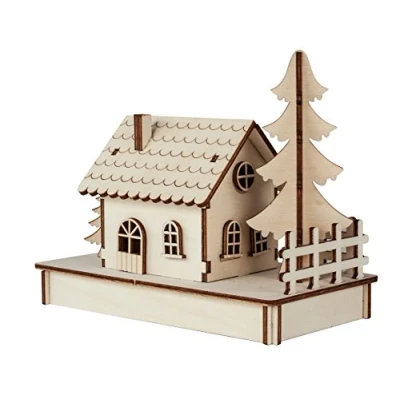 Afbeelding van Rayher 46299000 Houten set klein huis 30 delig, FSC 100% natuur