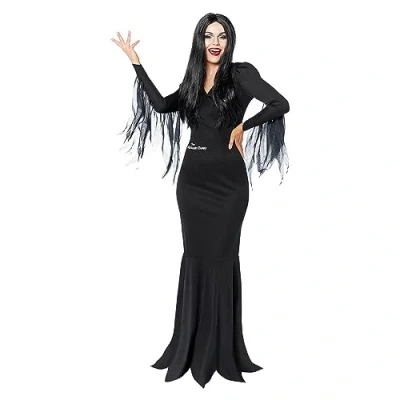 Afbeelding van Amscan Morticia kostuum Addams Family (maat M) Wednesday jurk