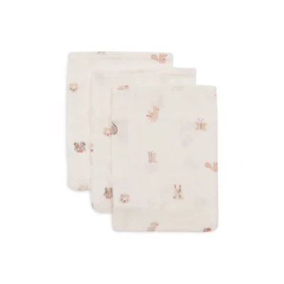 Afbeelding van Jollein Washandje Hydrofiel Animal Friends 3 Stuks Multicolor