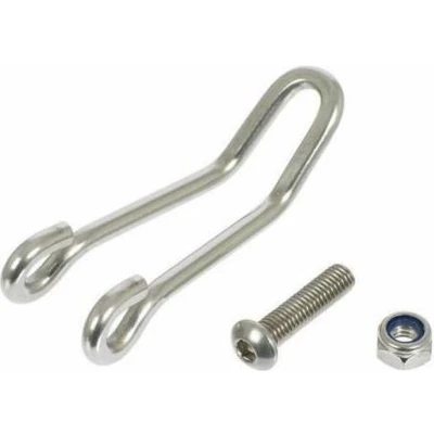 Afbeelding van Busch &amp; Muller Koplamphaak zilver RVS medium 45/18mm