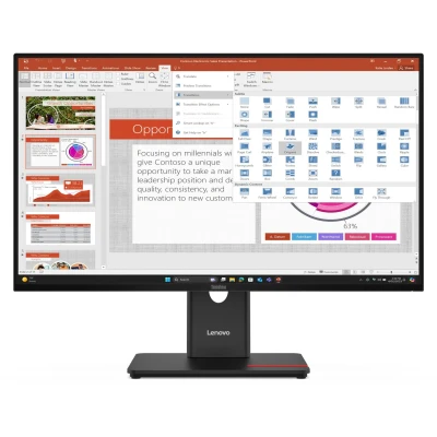 Afbeelding van Lenovo ThinkVision T27 40 LED display 68,6 cm (27&quot;) 1920 x 1080 Pixels Full HD Zwart