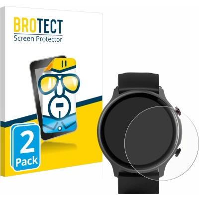Afbeelding van BROTECT Screenprotector voor Hama Fit Watch 6910 Folie Beschermfolie transparant (2 Stuks)