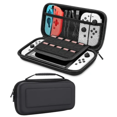 Afbeelding van SOBEAU Étui Compatible avec Nintendo Switch et OLED, Pochette Housse Coque Transport de Voyage pour Protection Rangement Console &amp; Accessoire