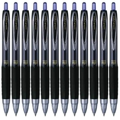 Afbeelding van Uni Ball Rollerball Signo UMN 207 Microfoon, blauw, 0,5 mm, 12 stuks