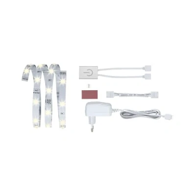 Afbeelding van PAULMANN YourLED ECO LED strip Comfort set met touch schakelaar warmwit 100 cm wit