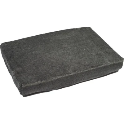 Afbeelding van Matras overtrek met elastiek Teddy Grijs 150x100x10 cm