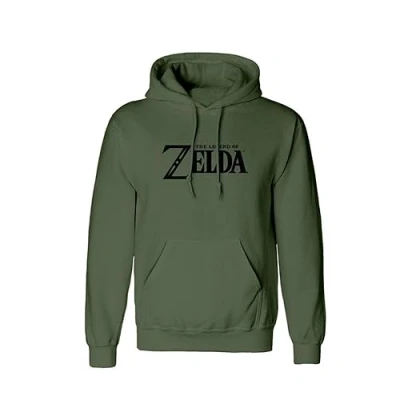 Afbeelding van Henry Tiger Nintendo Legend OF Zelda LOGO AND Shield Hoodie, Heren, Maat: Small, Olive