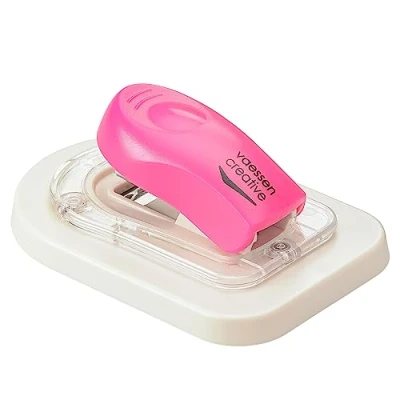 Afbeelding van Vaessen Creative Magnetische Nietmachine Roze