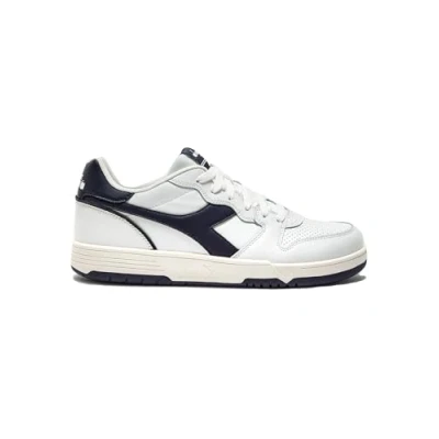 Afbeelding van Diadora Deuce Unisex Sneakers laag, Maat: 40, White/peacoat Leer en imitatieleer