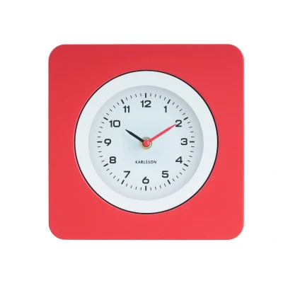 Afbeelding van Karlsson Wandklok New Vintage Bright red Ø22cm