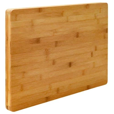 Afbeelding van XL Houten Snijplank 50x35x3 cm Bamboe Snij Plank Hout Keukenplank Trancheerplank