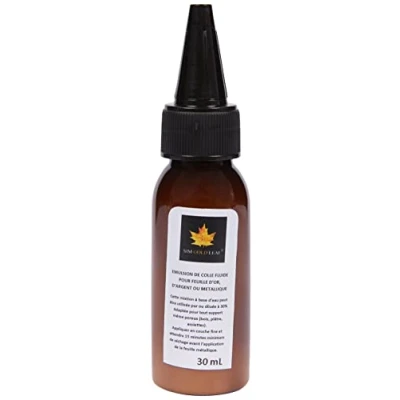 Afbeelding van SIM GOLD LEAF Vloeibare lijm emulsie, 30 ml, voor bladgoud, zilver, metallic