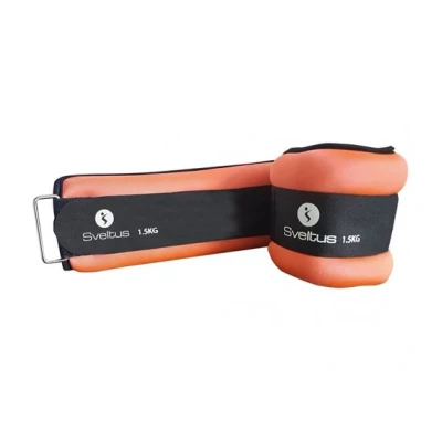 Image de Sveltus simple ou poids au poignet 15 kg 2 pièces orange/noir
