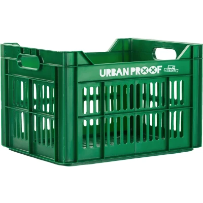 Afbeelding van Gerecyclede fietskrat Urban Proof 30 liter legergroen
