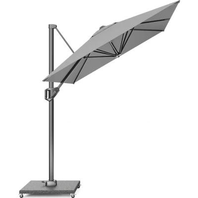 Afbeelding van Platinum Parasol Voyager T1 3x2 L.Grijs Excl. Voet Grijs 241,00cm x 200,00cm 300,00cm