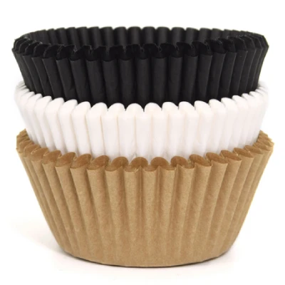 Afbeelding van Cupcake Cups HoM Naturel Assortiment 50x33mm. 75st.