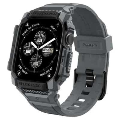 Afbeelding van Spigen Robuust pantser Pro, Smartwatch accessoires, Grijs