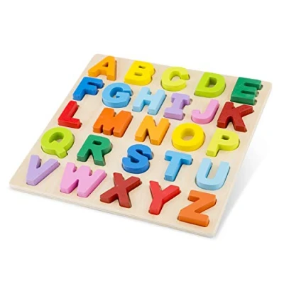 Afbeelding van New Classic Toys Houten Alfabet Puzzel Hoofdletters